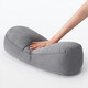 MUJI soft cushion that can be used as a lumbar cushion, charcoal gray 49 22 15cm