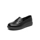 Rote Libelle Frauenschuhe 2025 Frühling Neues Soft-Fit-Ein-Pin-Gelegenheits-Frauen-Einzelschuhe Haus All-Match Mom's Schuhe WJB15810 Black 35
