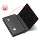 Qimo KEMY anti-theft brush pop-up card box shielded RFID ultra-thin card bag wallet metal wallet card cover carbon fiber pattern black