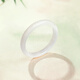 Saturday Blessing White Moonlight Chalcedony Bracelet Wide Strip White Translucent New Chinese Style National Style Gift for Girlfriend on Valentine's Day and Birthday 58mm