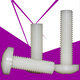 Round cross M2-M12 nylon screw PA66 plastic screw disc head screw M6*12200 pieces