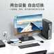 Maitto Viki (MT-Viki) KVM Switch VGA Two-in-One-Out-Dual-Computer-Monitor-Monitor-Tastatur- und Maus-Sharer 2-Ports Senden Sie die ursprüngliche KVM-Leitung MT-KV2