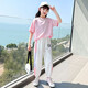 
Youyou 1 point Children's Day Girls Sports Set Summer New Thin Ice Silk Pants Short Sleeve Casual Fashionable Summer Clothes Big Children 15009 Purple 9922 White 150