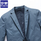 罗蒙（ROMON）高端休闲西服男士春夏季商务中年薄外套上衣修身西装外套 深蓝色 XL 180/96A