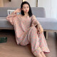 Jiuhongfei Fat MM Pajamas para mujeres en primavera y otoño gran tamaño puro algodón retro de algodón de algodón floral de algodón de algodón de algodón más grasa más 200 jin [Jin es igual a 0.5 kg] YZ16802 5XL (180-240 Jin [Jin equivale a 0.5 kg])