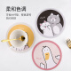 foojo rich cartoon coaster insulation mat dining table mat bowl mat anti-scalding mat round cat + dog + cute duck 3 pack