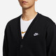 耐克（NIKE）男针织开衫春季新款潮流时尚休闲叠搭刺绣外套 FN3899-010 M
