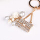 Shi Xiaohu creative key chain for women diamond inlaid handbag key ring bag hanging decoration car personalized key chain accessories birthday gift for lover wedding souvenir gift for customers