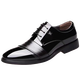 Spider King 2024 Neue Frühlingsschuhe echtes Leder und Samt warm warm lässig Britische Bräutigam -Schuhe formelle Geschäfte 9928 Schwarze Single 9928 Schwarzer Einzelschuhstil machen ein Foto und verschenken Gürtel 38 Standard Lederschuhgröße
