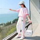 
Youyou 1 point Children's Day Girls Sports Set Summer New Thin Ice Silk Pants Short Sleeve Casual Fashionable Summer Clothes Big Children 15009 Purple 9922 White 150