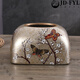 
Shantoulin Village Sense Ceramic Paper Towel Box Living Room Light Luxury Card Box Household European Ornaments Napkin American Creative 1047 Blue Orioles Blooming
