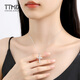 TTMIX rhombus cross pendant shiny platinum pendant pt950 white gold women's pendant 3.7-3.9g + delivery silver chain