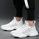 Wanmando zapatos para hombres de gran tamaño extra de gran tamaño 46 deportes y zapatos casuales para hombres 47 zapatos de papá 48 zapatos de malla transpirable 49 zapatos para correr 9902 negro 38