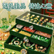Haoleshuang children's bracelet beaded bracelet handmade DIY materials for girls' birthday gift toys gift box for house play toys ancient style green luxury deer fleece box set 14 colors 700 beads single set meal
