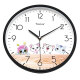 Tiansheng Wall Clock Living Room Silent Simple Creative Quartz Clock Fashion Bedroom Cartoon Clock Modern Pastoral Clock European Wall Watch 3606 Meow Star