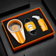 CIGARLOONG cigar cutter, lighter, ashtray, three-piece set, cigar tool set, cigar drill needle, sharp and portable