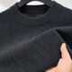 
Hengyuanxiang 100% pure cardigan men's round neck 2025 autumn and winter new solid color versatile pullover knit sweater trend 150010 medium gray thick model M 170/48/105