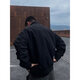 Poum American Coach Jacke Herren Frühling und Herbst Workwear Pilot Silhouette Casual Lose vielseitige Jacke Clh-y6629 Schwarz L.