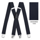 
Oufandi non-slip men's strap suspender X-shaped 4-clip adult trousers strap clip suit retro trendy black men's strap belt X-shaped 4-clip shoulder strap-1001