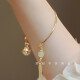 Eight-piece value set bracelet versatile light luxury Chinese elements niche design ins style best friend student bracelet M1390 [green tassel bell]