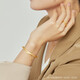 Zhou Shengsheng Gold Bracelet Gold Ribbon Small Gold Bead Bracelet Mariage et mariage Gold Bracelet 15912K