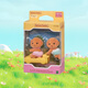Sylvanische Familien Japanische Version Pudel -Zwillinge spielen Hausspielzeug und Puppengeschenke für Kinder
