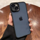 Milk duck is suitable for iPhone 15 mobile phone case iphone15 protective cover lens all-inclusive transparent ultra-thin silicone anti-fall simple internet celebrity men and women model Apple 15 [graphite black]