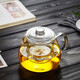 Shimi Le teapot heat-resistant glass teapot thickened glass tea set with spout tea cup tea set household kung fu tea set single pot 900ml