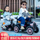 Hui Zhenyu [24 upgrades] Children's electric train can be used for four-wheel remote control of people and boys and girls. Black train sits on two + 12V large electric + music early education + Bluetooth dual drive