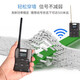 Hanrongda 831 Portable Wireless Wireless FM Radio Fréquence Modulation Carte Câble Audio Entrée Microphone Stéréo Car Wireless Teaching Conference Guide Utiliser Gray