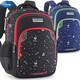 Disney schoolbag elementary schoolboys grade three to six boys junior high school students lightweight children's burden reduction backpack black 11977