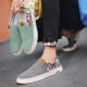 Pavilio de citron Beijing lienzo zapatos para hombres 2025 nuevos zapatos de lienzo casual de verano de mil capas de una pinza de un pin de estilo delgado 41 (255 mm)