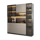 Gabinete de calzado de entrada de entrada de Yu Meng Xindi Integrado con la pared Gabinete de almacenamiento de puertas para el hogar Moderno Luz simple Gabinete de vino de lujo Gabinete lateral de comedor 12240*40*200