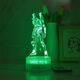 Anime -LED -Nachtlichter, neocentaly Evangelion Asuka Lingboli periphere farbenfrohe Lichter und Atmosphäre Lichter 677 Lingboli 3 Farben (3 Arten von weißen Lichtern) mit Schalter USB -Sockel