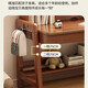 Konoha Whisper Massivholz Schreibtisch Bücherregal Integrated Study Desk Home Study Computer Schreibtisch Einfacher moderne Büro Schreibtisch Schlafzimmer Schreibtisch Weiß Single Tabelle 120*60*135 cm