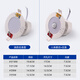 Suoyada Downlight LED d'urgence en cas d'incendie Projecteur intégré Corps humain Ouverture par induction infrarouge 7,5 Éclairage intérieur en cas de panne de courant Downlight d'urgence de 3 pouces Lumière blanche 5W