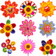 Bunte Sonnenblumenwindmühle landschaftlicher Ort DIY Handgefertigte kleine Geschenke Drei Sonnenblumen Windmühle