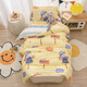 Meet the Beauty Pure Cotton Kindergarten Dormitory Three-piece Set Cartoon Bedsheets for Infants and Toddlers Quilted into Kindergarten Children's Beds for Kindergarten Napping Kindergarten Dormitory Three-piece Set Dinosaur Family Green