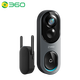360可视门铃6Pro 500万像素家用监控智能门铃电子猫眼鱼眼门铃摄像头无线手机远程查看可视频通话 128G+读卡器 【重磅新品】可视门铃6Pro（全景视野）