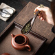 Shuming solid wood ebony rosewood Ruyi pipa tea spoon tea spoon tea kung fu tea set household tea ceremony accessories ebony pipa tea spoon