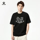卡尔美（KELME） 短袖T恤男夏季新款纯棉宽松休闲短t足球潮流文化衫 9224TX1057 黑色 M