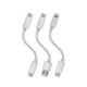 JCALLY OTG amp cable data cable Typec to Lighting small tail decoding special silver Apple cable c to L