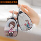 Qindu Card Bag Female Multi-Card Reißverschluss-Münzbrieftasche weibliche Orgel-Schlüssel-Tasche Führerschein Mini Universal Car Schlüsselbeutel kleines Porträt