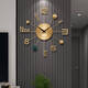
Yonghuan Wall Clock Living Room New Italian Light Luxury Clock Modern Simple Atmospheric Creative Wall-mounted Clock Larger 695x70C More than 20 inches
