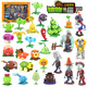 Pflanzen vs. Zombies Pflanzen vs. Zombies können Kinderspielzeugset für Jungen Riesen Zombies Ice Pea Shooter Puppe 686-12 Riesen Zombies 4 Barrel (Display Box) auf den Markt bringen