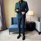 JESSONS DOUBLE BREAGE GREEN FRUTS COLLAR SUIT SUIR BUSING HEMS HEMSE BUSING CONCUTER ROBE SIMP MEMS SUIT MEN SUIS noir (costume + pantalon + C6623 Shirt White) L