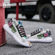 Senma fly-woven sneakers mesh breathable soft sole Korean style trendy color matching personalized set of feet outdoor casual shoes for men 219321006 white size 42
