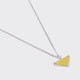 PRADA/Prada Gift Women's Prada Symbole Triangular Pendant Necklace Yellow