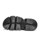 Jeep-Herrenschuhe, neuer Sommer echter Kuhwahnsinns-Sportsandalen, weicher Sohle bequemer und leichter Outdoor-Anti-Rutsch-Strandschuhe 1585 Schwarz (Lederschuhgröße) 39