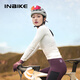 INBIKE windproof cycling jacket fleece warm autumn and winter long-sleeved women's top road mountain bike stone green M